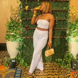 Forever 21 Cropped Cami & Pants Set